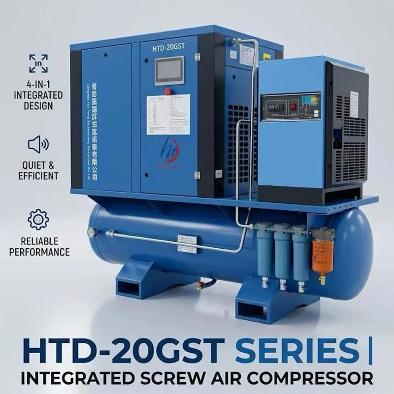 4 az 1-ben 15 kW-os 16 bar légkompresszor