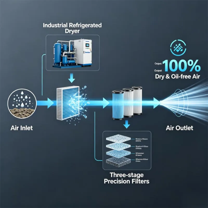 500-liter screw compressor
